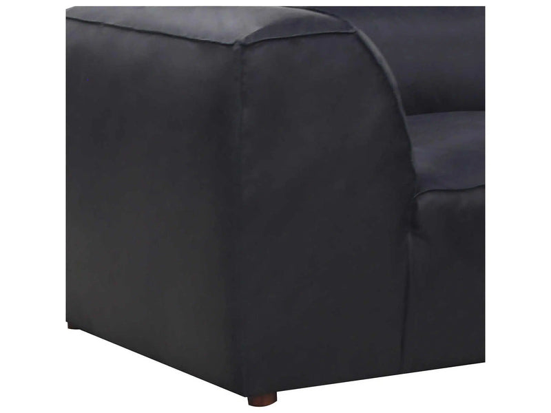 Form Black Modular Sectional Couch 3PC Convertible Modular Sectional With Ottoman Modular Sofas LOOMLAN By Moe's Home