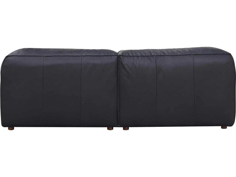 Form Black Modular Sectional Couch 3PC Convertible Modular Sectional With Ottoman Modular Sofas LOOMLAN By Moe's Home