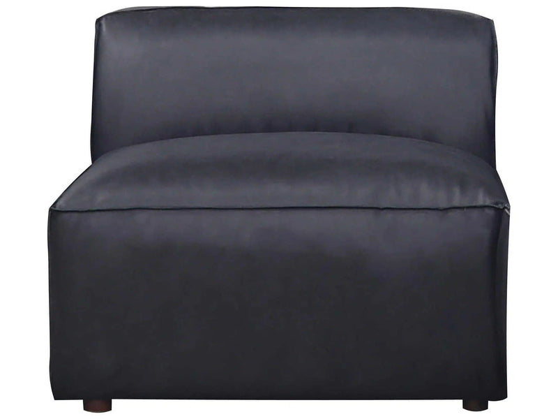 Form Black Modular Sectional Couch 4PC Convertible Modular Sectional With Ottoman Modular Sofas LOOMLAN By Moe's Home