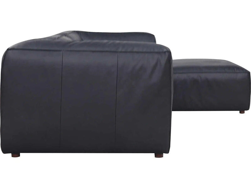 Form Black Modular Sectional Couch 4PC Convertible Modular Sectional With Ottoman Modular Sofas LOOMLAN By Moe's Home