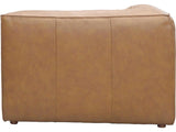 Form Tan Modular Leather Sectional Couch 4PC Convertible Modular Sofas LOOMLAN By Moe's Home