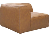 Form Tan Modular Leather Sectional Couch 5PC Convertible Leather Sectional Modular Sofas LOOMLAN By Moe's Home