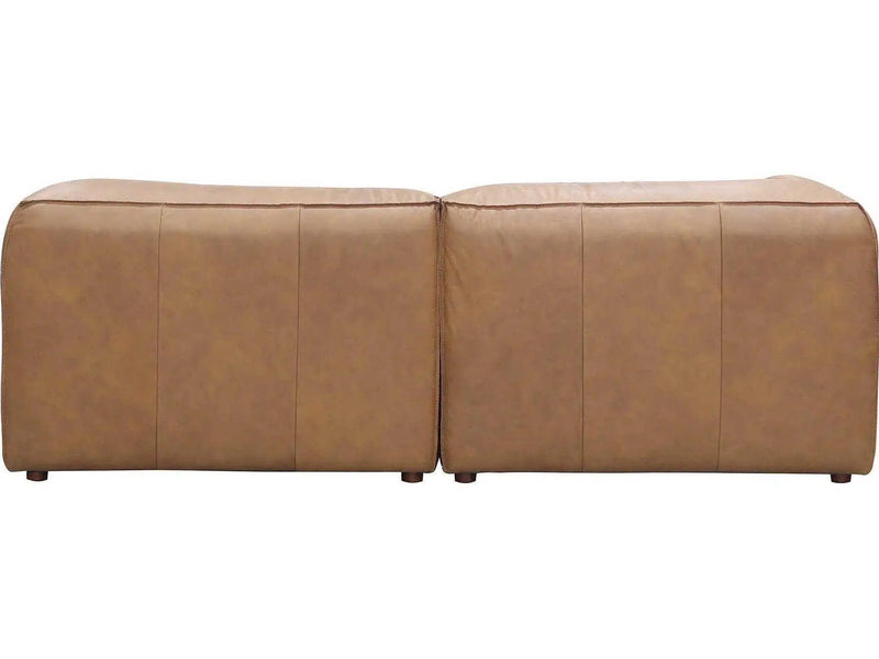 Form Tan Modular Sectional Sofa 3PC Convertible Sectional With Ottoman Modular Sofas LOOMLAN By Moe's Home