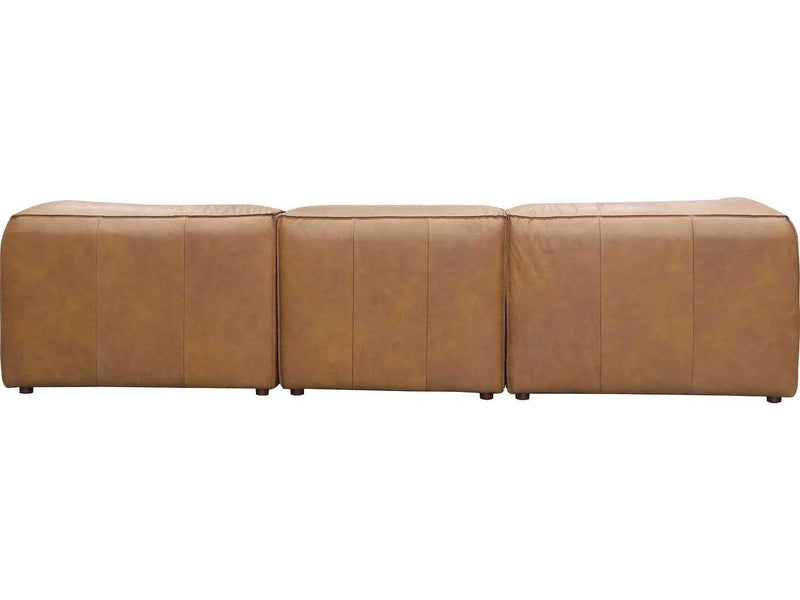 Form Tan Modular Sectional Sofa 4PC Convertible Sectional With Ottoman Modular Sofas LOOMLAN By Moe's Home