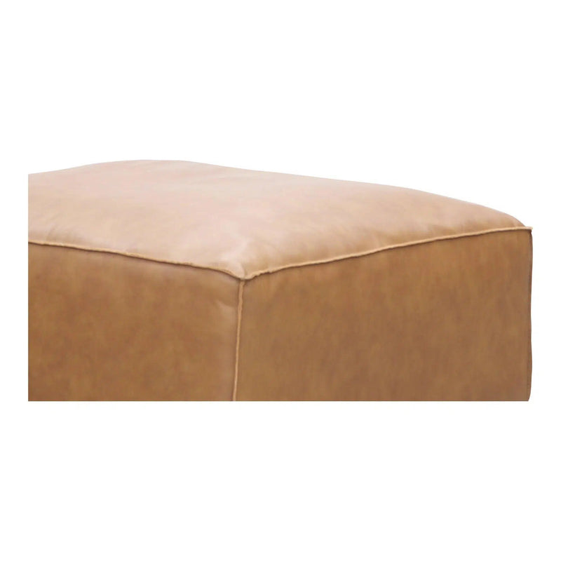 Form Tan Sectional Modular Leather Ottoman Modular Component Modular Components LOOMLAN By Moe's Home