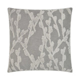 Fortuna Steam Grey Throw Pillow With Insert Throw Pillows LOOMLAN By D.V. Kap