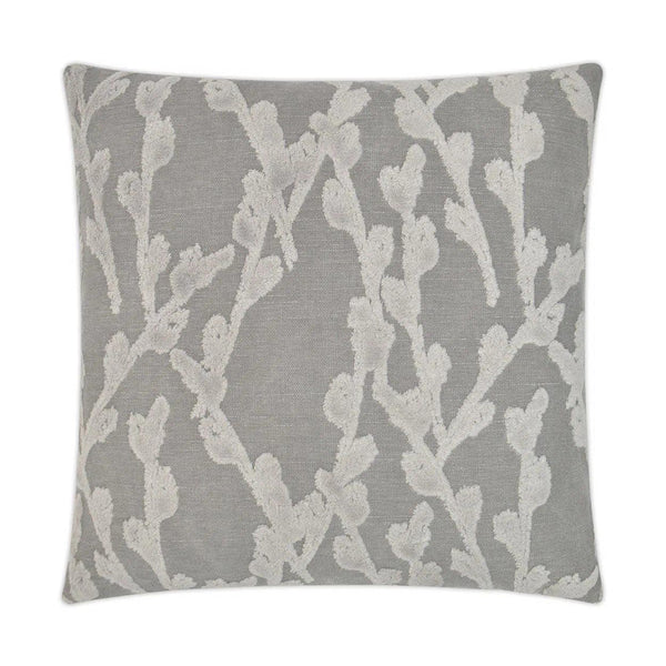 Fortuna Steam Grey Throw Pillow With Insert Throw Pillows LOOMLAN By D.V. Kap