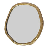 Foundry Small Gold Decorative Wall Mirror Wall Mirrors LOOMLAN By Moe's Home