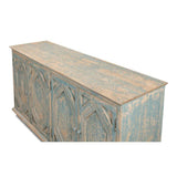 Four Diamonds Sideboard Blue Sideboards LOOMLAN By Sarreid