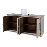 Four Diamonds Sideboard Blue Sideboards LOOMLAN By Sarreid