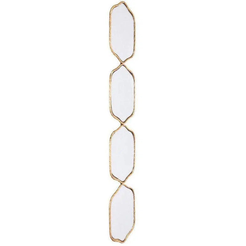 Four Hex Mirror Gold Wall Mirrors LOOMLAN By Zuo Modern