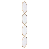 Four Hex Mirror Gold Wall Mirrors LOOMLAN By Zuo Modern