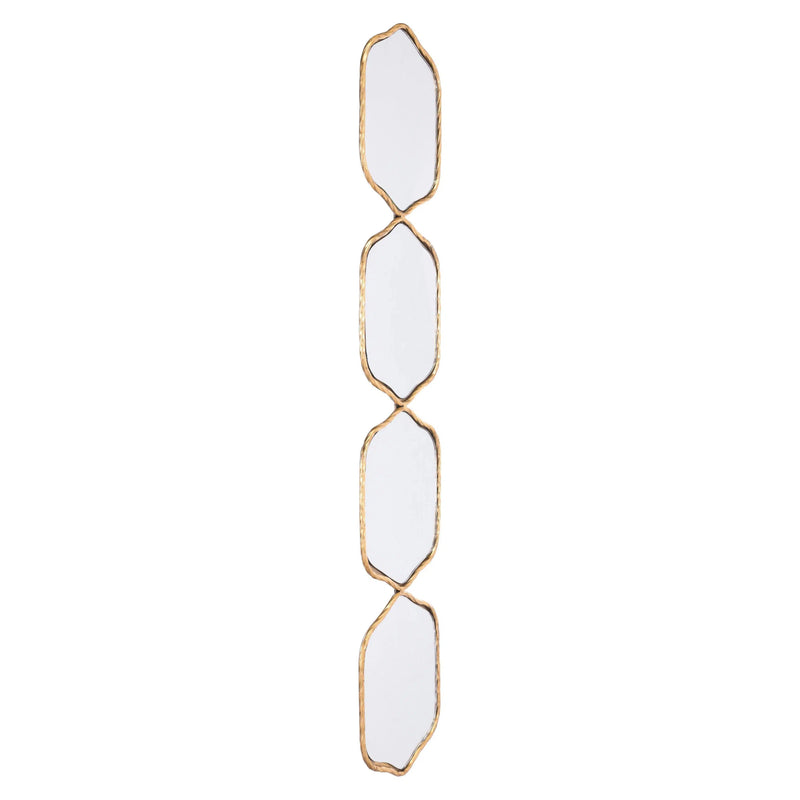 Four Hex Mirror Gold Wall Mirrors LOOMLAN By Zuo Modern