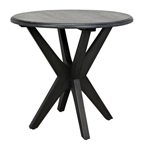 Fox Wood Round Side Table Side Tables LOOMLAN By Noir