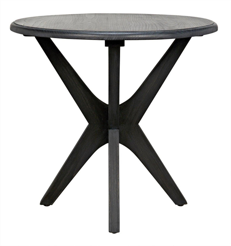 Fox Wood Round Side Table Side Tables LOOMLAN By Noir