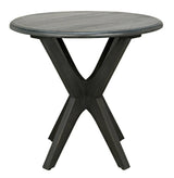 Fox Wood Round Side Table Side Tables LOOMLAN By Noir