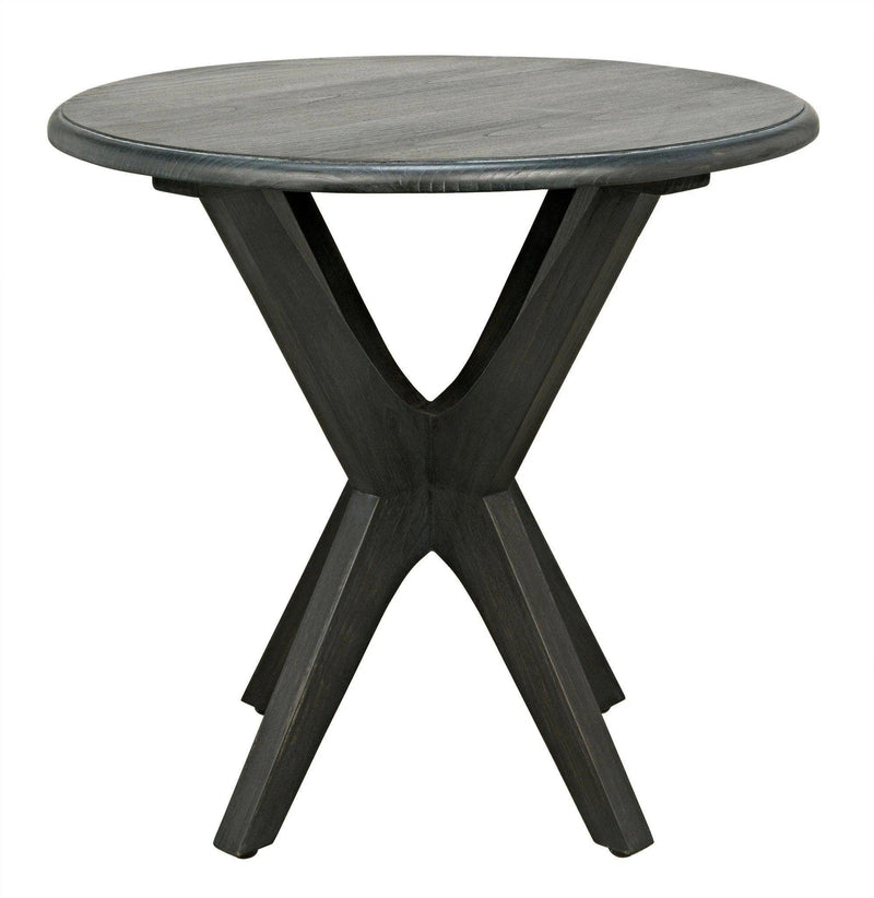 Fox Wood Round Side Table Side Tables LOOMLAN By Noir