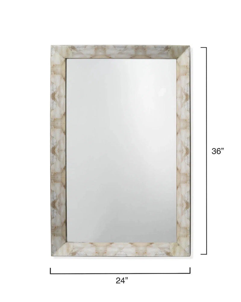 Fragment Faux Horn Rectangular Reversible Wall Mirror - Small Wall Mirrors LOOMLAN By Jamie Young