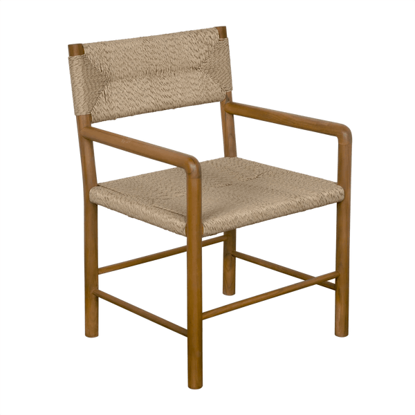 Franco Teak Wood Arm Chair Club Chairs LOOMLAN By Noir