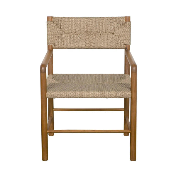 Franco Teak Wood Arm Chair Club Chairs LOOMLAN By Noir