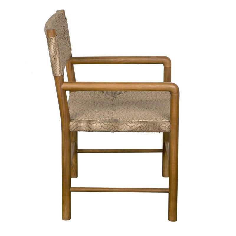 Franco Teak Wood Arm Chair Club Chairs LOOMLAN By Noir