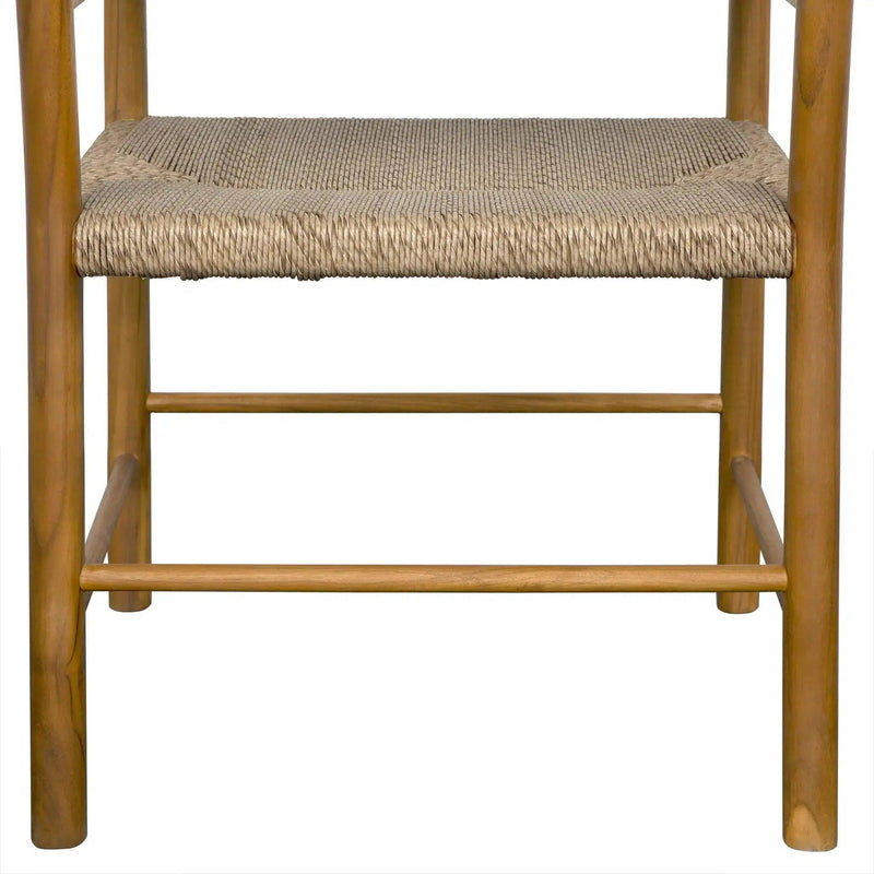 Franco Teak Wood Arm Chair Club Chairs LOOMLAN By Noir