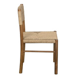 Franco Teak Wood Armless Side Chair Club Chairs LOOMLAN By Noir