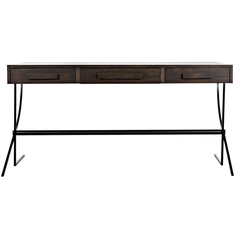 Frank Desk, Unique Home Office Desk with Drawers Home Office Desks LOOMLAN By Noir