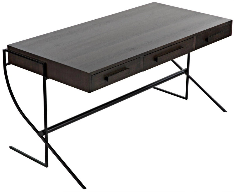 Frank Desk, Unique Home Office Desk with Drawers Home Office Desks LOOMLAN By Noir