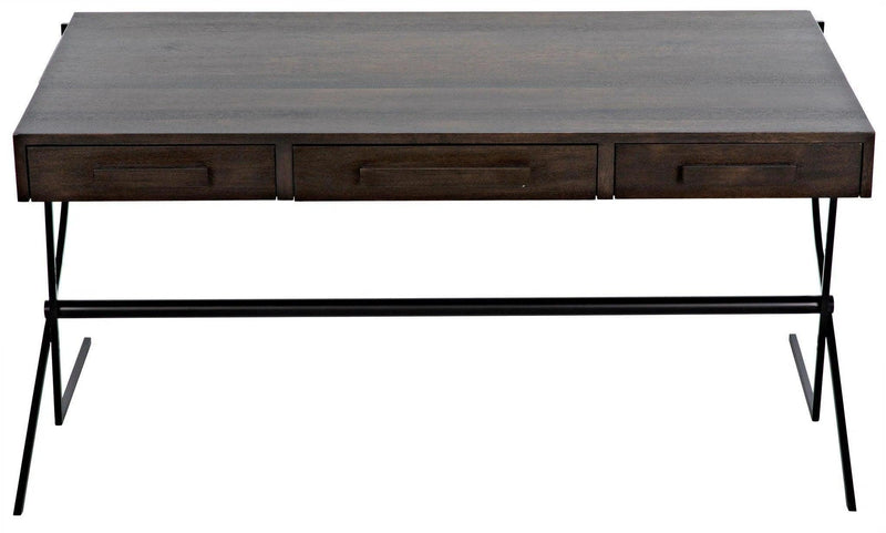 Frank Desk, Unique Home Office Desk with Drawers Home Office Desks LOOMLAN By Noir