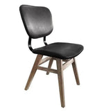 Fraser Leather Floating Back Dining Chair (Set Of 2)