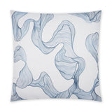 Freeport Abstract Beach Blue Large Throw Pillow With Insert Throw Pillows LOOMLAN By D.V. Kap