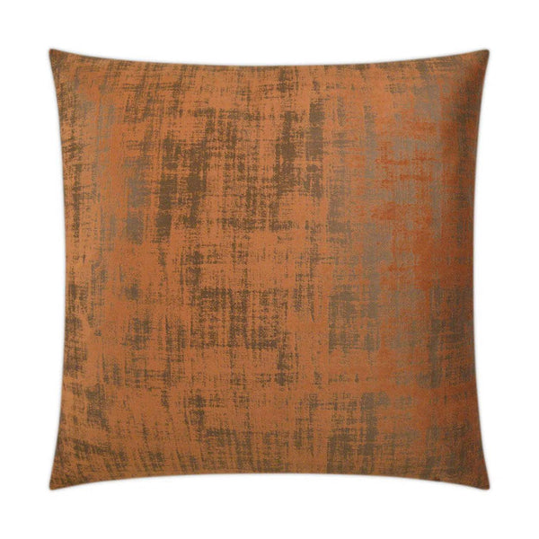 Fresco Saffron Brown Throw Pillow With Insert Throw Pillows LOOMLAN By D.V. Kap