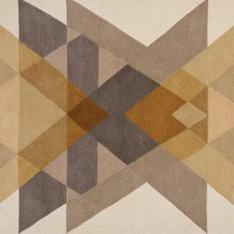 Freya Mustard Brown Multicolor Wool Rug By Linie Design Area Rugs LOOMLAN By Linie Design