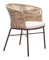 Freycinet Dining Chair (Set of 2) Natural Outdoor Dining Chairs LOOMLAN By Zuo Modern