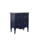 Frisco Wood Blue Chest Chests LOOMLAN By Furniture Classics