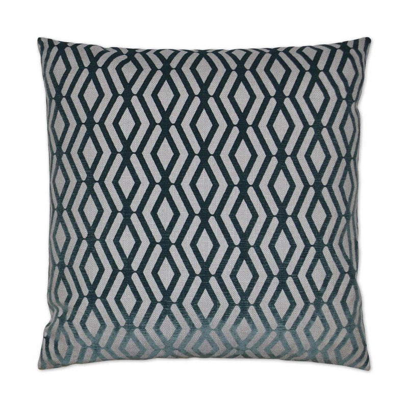 Fulcrum Ocean Blue Throw Pillow With Insert Throw Pillows LOOMLAN By D.V. Kap