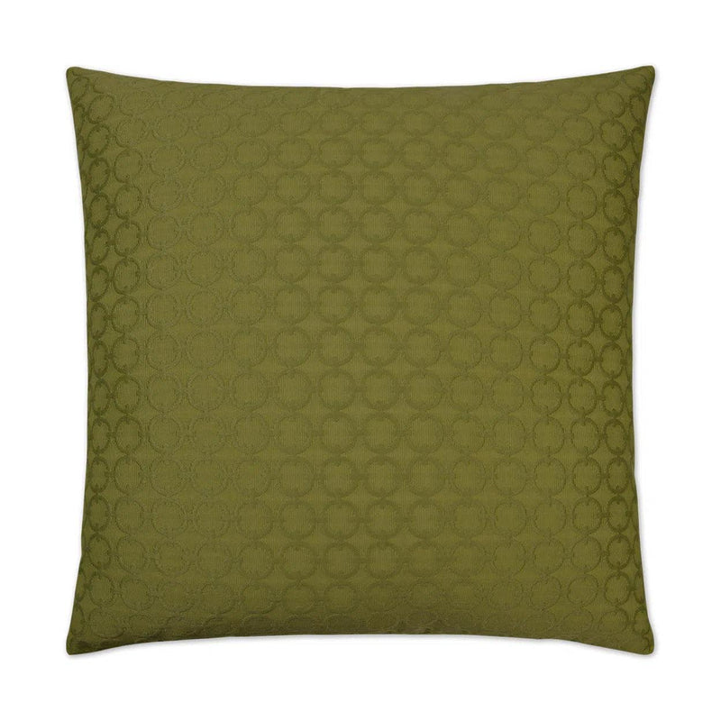 Full Circle Green Throw Pillow With Insert Throw Pillows LOOMLAN By D.V. Kap