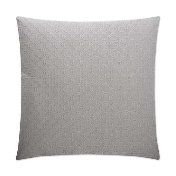 Full Circle Grey Throw Pillow With Insert Throw Pillows LOOMLAN By D.V. Kap