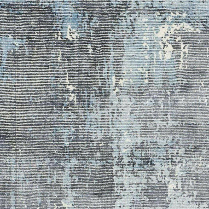 Fuller Ocean Blue Grey Solid Handmade Wool Rug By Linie Design Area Rugs LOOMLAN By Linie Design