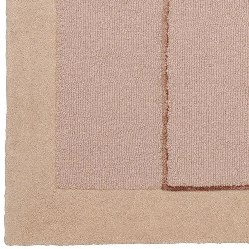 Furbo Rose Beige Multicolor Handmade Wool Rug By Linie Design Area Rugs LOOMLAN By Linie Design