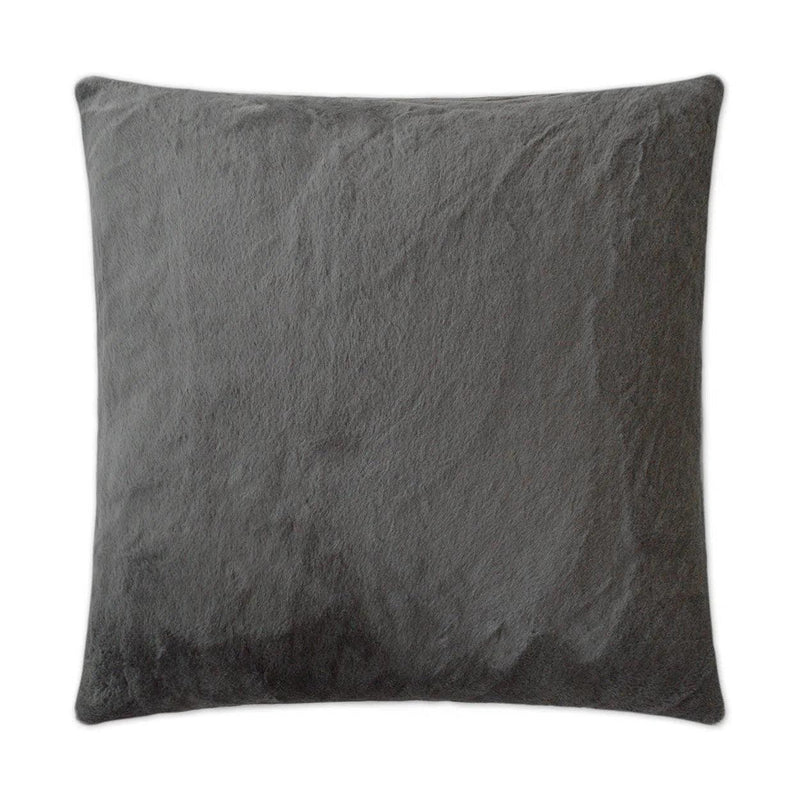 Furocious Steel Grey Throw Pillow With Insert Throw Pillows LOOMLAN By D.V. Kap