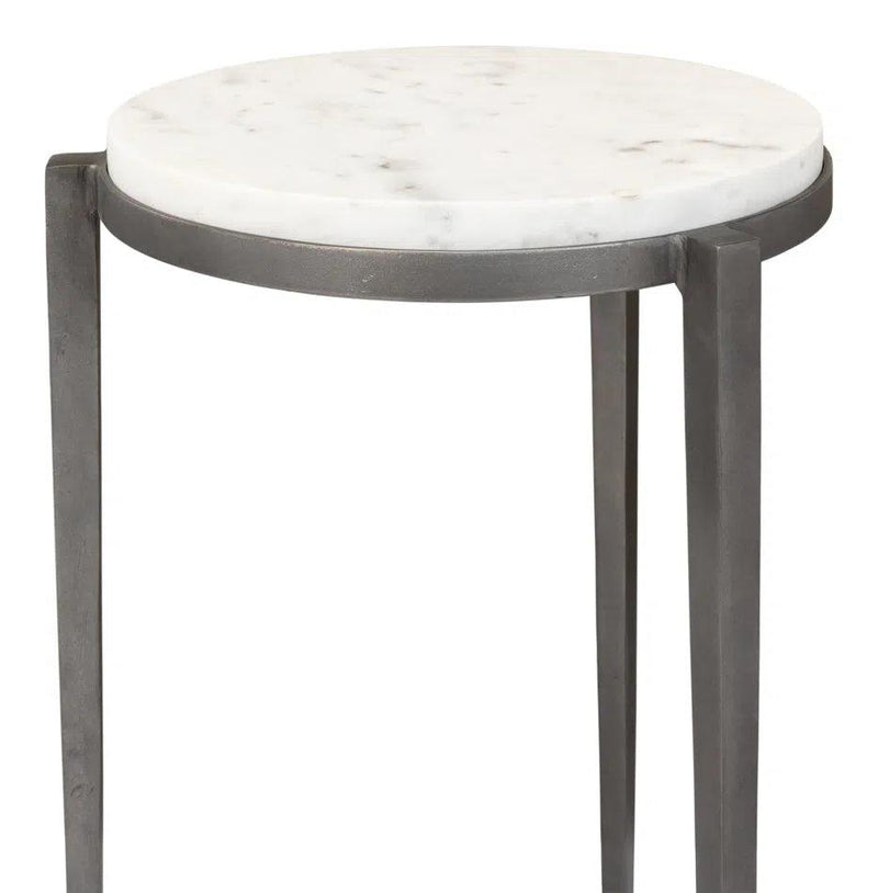 Gabi Marble Top Side Table Side Tables LOOMLAN By Sarreid