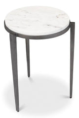 Gabi Marble Top Side Table Side Tables LOOMLAN By Sarreid