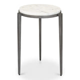 Gabi Marble Top Side Table Side Tables LOOMLAN By Sarreid