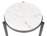 Gabi Marble Top Side Table Side Tables LOOMLAN By Sarreid