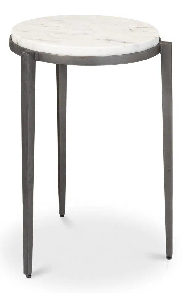 Gabi Marble Top Side Table Side Tables LOOMLAN By Sarreid