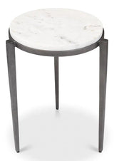 Gabi Marble Top Side Table Side Tables LOOMLAN By Sarreid