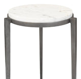 Gabi Marble Top Side Table Side Tables LOOMLAN By Sarreid