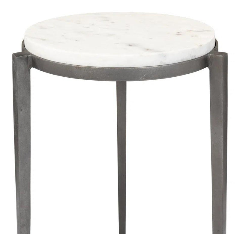 Gabi Marble Top Side Table Side Tables LOOMLAN By Sarreid